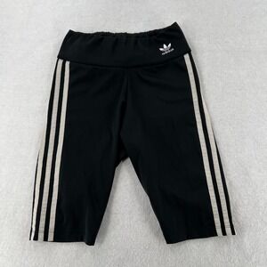 Adidas Fit Dri Knee Length Leggings Shorts Running Black Women's Size XS